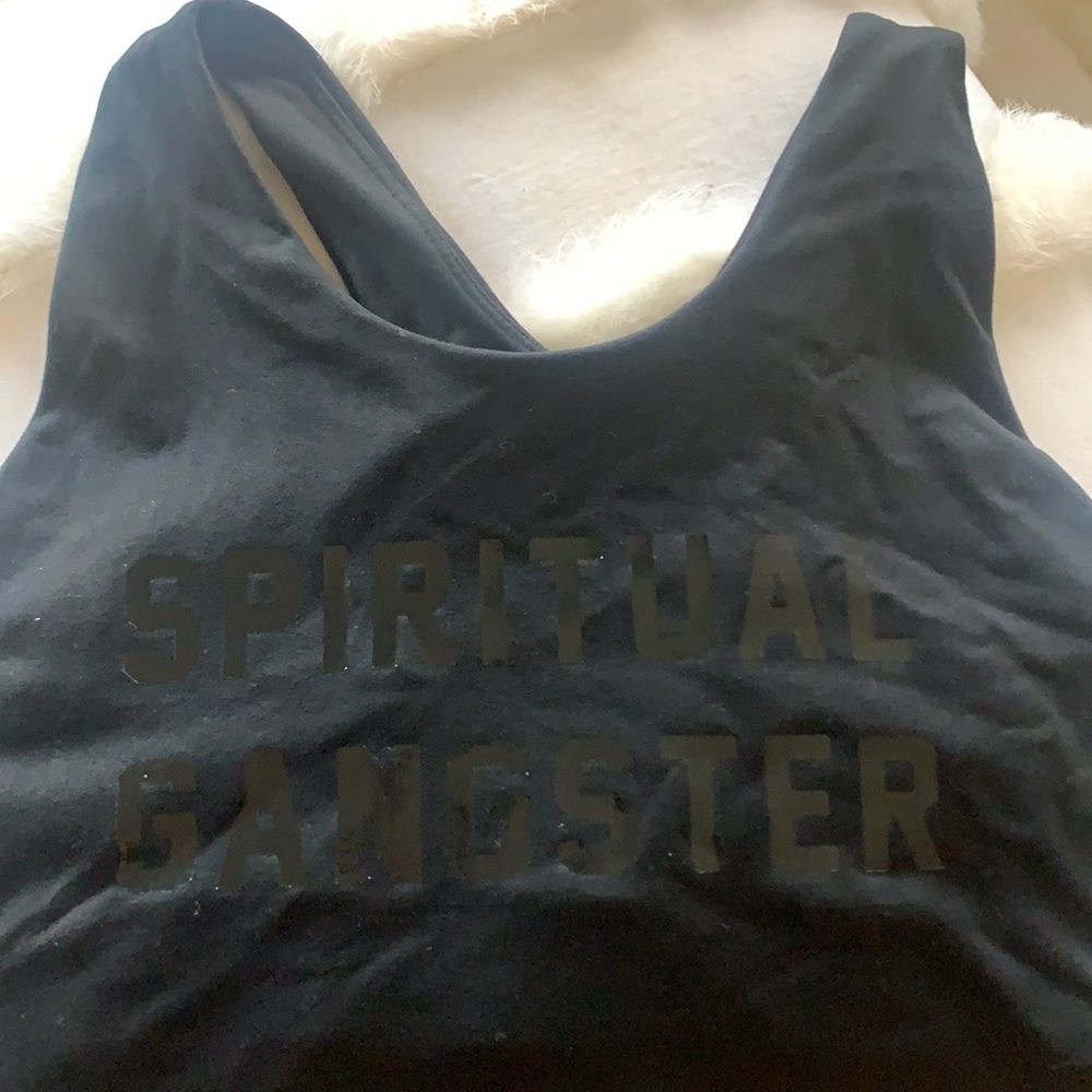 Spiritual gangster racer back  sports bra